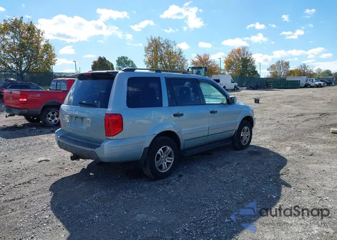 2003 Honda Pilot Ex-L from USA, damaged, VIN 2HKYF18783H527414